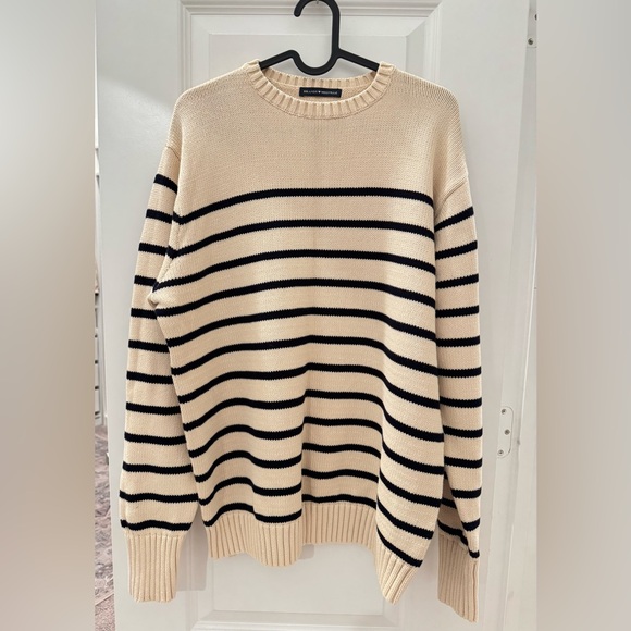Brandy Melville Brianna Cotton Thin Stripe Sweater - Picture 2 of 4